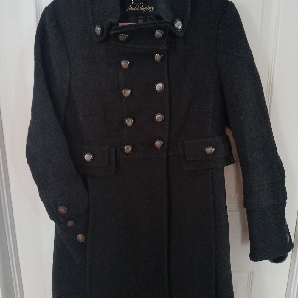 Black Double-Breasted Coat